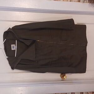 Old Navy Dark Olive Utility Jacket Hooded Jacket Size Large